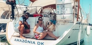 Casal se muda para veleiro na Europa junto a duas cachorras