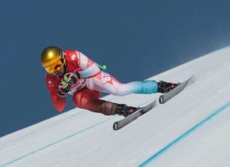 esquiador suíço sofre grave acidente e tem fratura no braço esquerdo