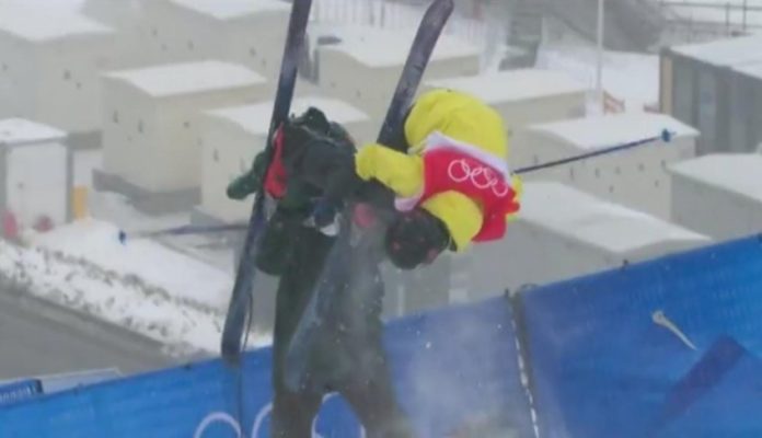 Jon Sallinen atropela cinegrafista durante as Olimpíadas de Inverno