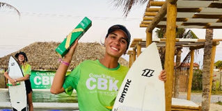Bruna Kajiya é vice-campeã brasileira da categoria strapless de kitesurf