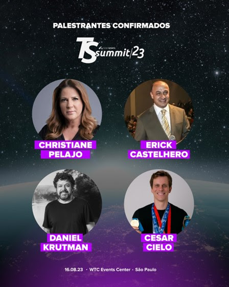 Com nomes como Cesar Cielo e Christiane Pelajo, TS Summit confirma primeiros palestrantes