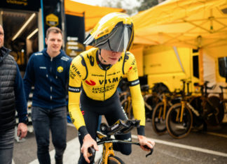 Novo capacete de ciclismo da equipe Visma–Lease a Bike